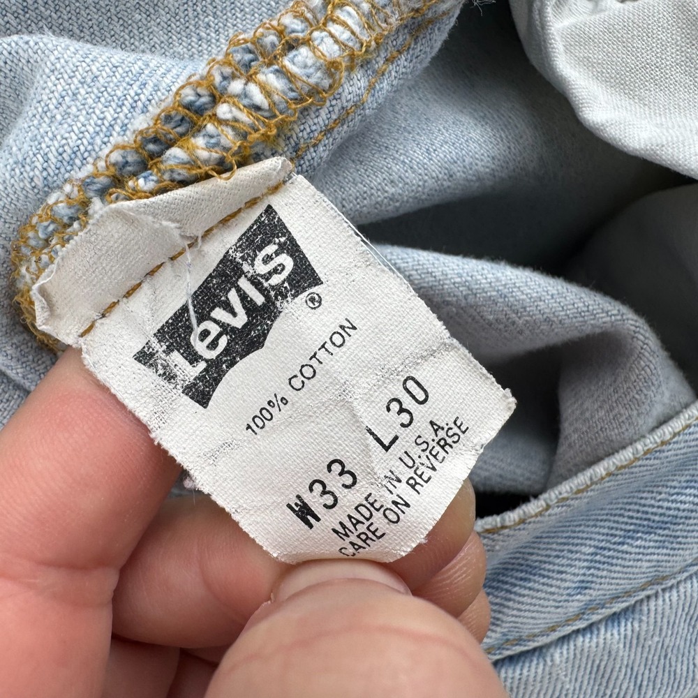 Vintage Levis Jeans Mens 33x30 (Fits 32x29) 501 Made in USA SEE DETAILS - Picture 16 of 16